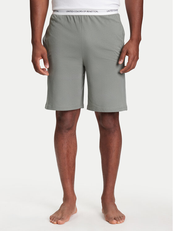 United Colors Of Benetton Пижамени шорти 30964900D Сив Regular Fit за Мъже цена