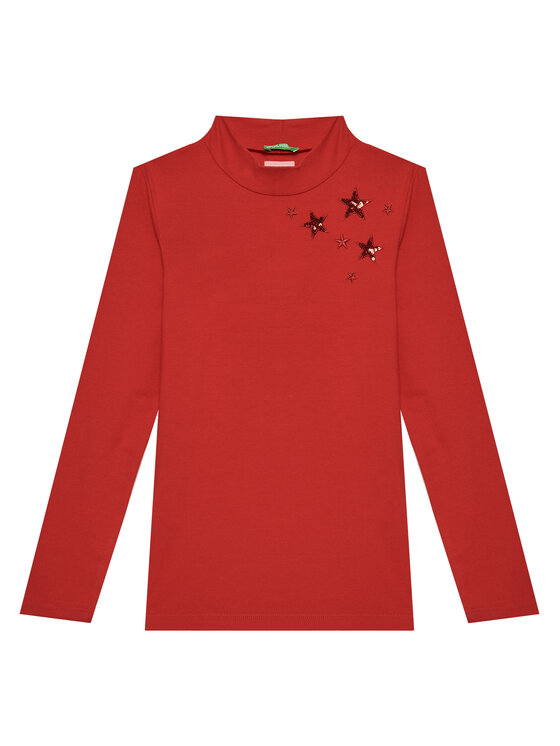 United Colors Of Benetton Поло 3Q8DC10L1 Червен Regular Fit за Момичета цена