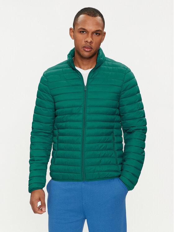 United Colors Of Benetton Преходно яке 2BA2UN028 Зелен Regular Fit за Мъже цена