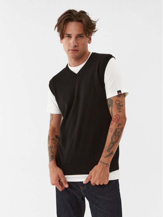 United Colors Of Benetton Пуловер 1002U400L Черен Regular Fit за Мъже цена
