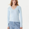 United Colors Of Benetton Пуловер 1091D4625 Светлосиньо Slim Fit за Жени цена