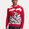 United Colors Of Benetton Пуловер 1244K108R Червен Regular Fit за Мъже цена
