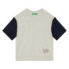 United Colors Of Benetton Пуловер 3BC1G10IN Сив Regular Fit за Момчета цена