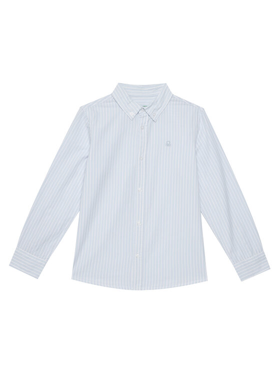 United Colors Of Benetton Риза 54AZCQ00R Светлосиньо Regular Fit за Момчета цена