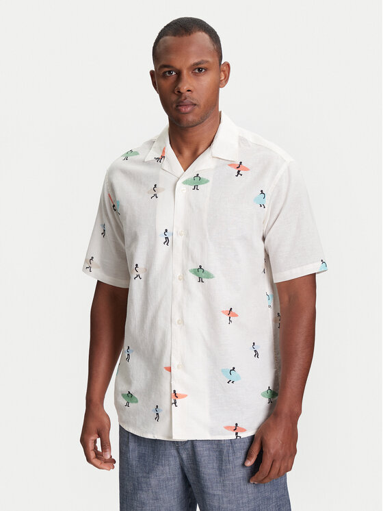United Colors Of Benetton Риза 5HPWUQ05B Бежов Regular Fit за Мъже цена