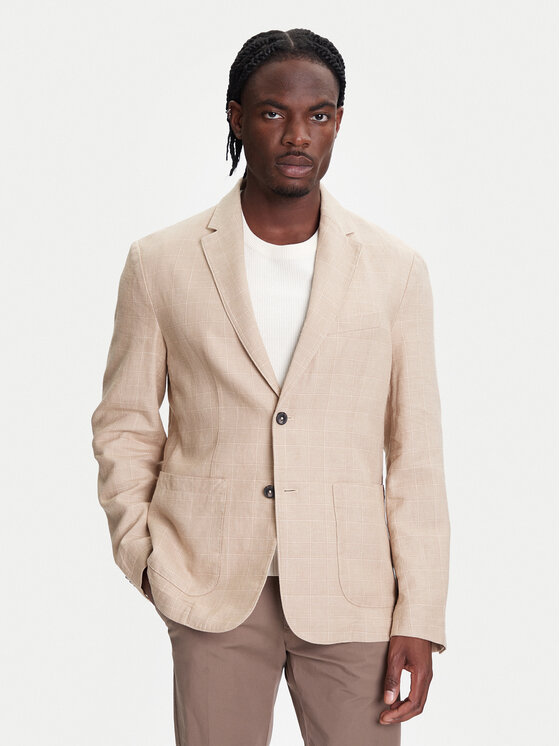United Colors Of Benetton Сако 23B3UW014 Бежов Regular Fit за Мъже цена