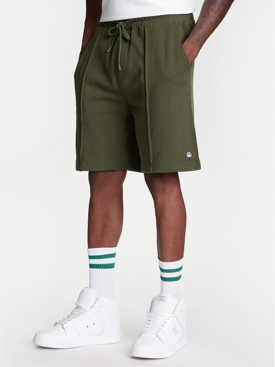 United Colors Of Benetton Спортни шорти 342ZU900X Зелен Regular Fit за Мъже цена