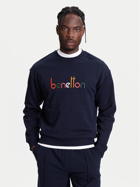 United Colors Of Benetton Суитшърт 3FWYU109S Тъмносин Regular Fit за Мъже цена