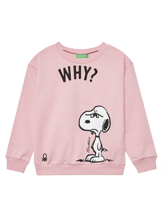 United Colors Of Benetton Суитшърт 3UNIC10NF Розов Relaxed Fit за Момичета цена