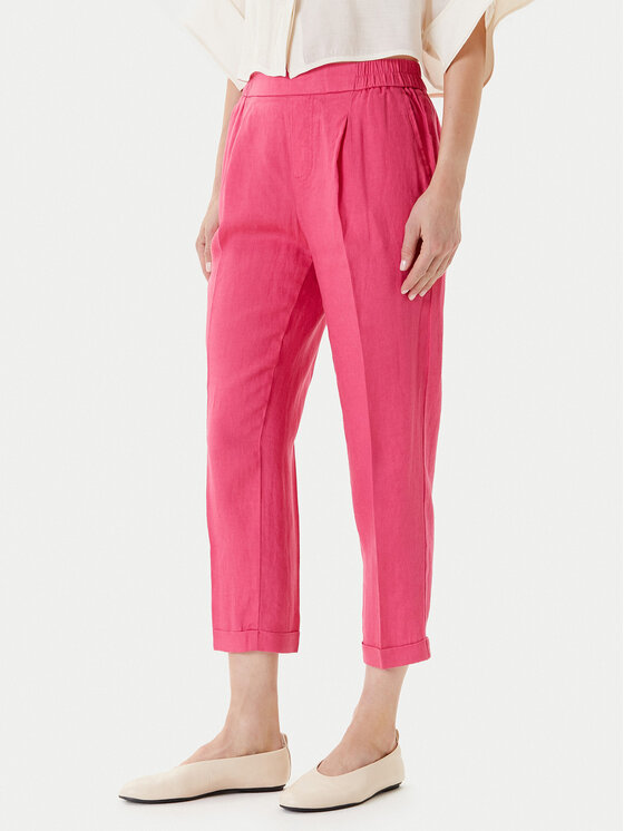 United Colors Of Benetton Текстилни панталони 4AGH558X5 Розов Straight Fit за Жени цена