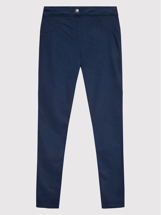 United Colors Of Benetton Текстилни панталони 4AU0CE00Q Тъмносин Skinny Fit за Момичета цена