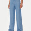 United Colors Of Benetton Текстилни панталони 4KHNDF065 Син Relaxed Fit за Жени цена