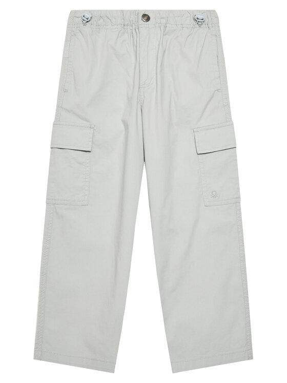 United Colors Of Benetton Текстилни панталони 4L2VCF04I Сив Straight Fit за Момчета цена