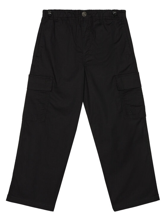United Colors Of Benetton Текстилни панталони 4L2VCF04I Черен Straight Fit за Момчета цена