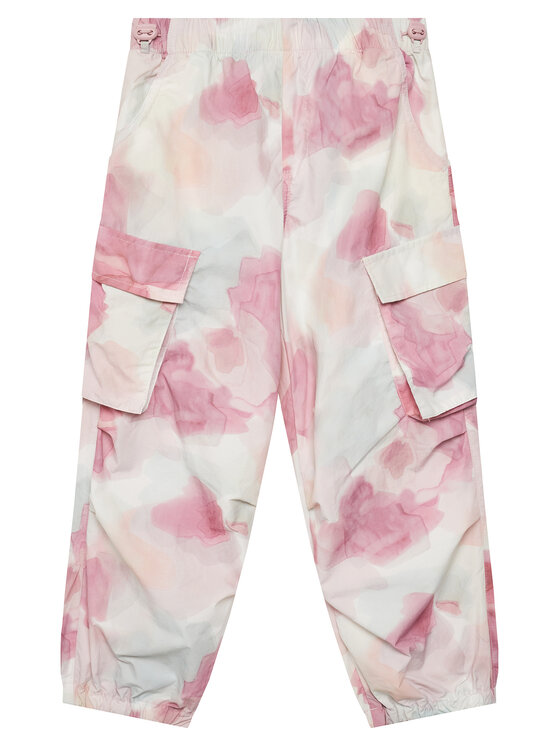 United Colors Of Benetton Текстилни панталони 4Q2RCF04K Розов Relaxed Fit за Момичета цена