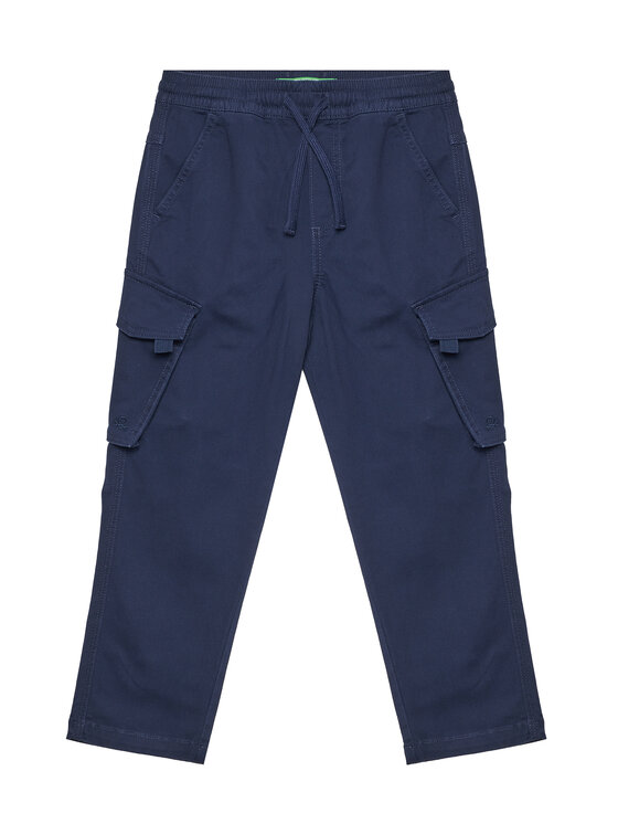 United Colors Of Benetton Текстилни панталони 4TCGCF049 Тъмносин Regular Fit за Момчета цена