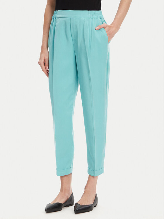 United Colors Of Benetton Текстилни панталони 4Y09DF079 Зелен Regular Fit за Жени цена