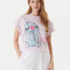 United Colors Of Benetton Тениска на пижама 30963M07C Розов Boxy Fit за Жени цена