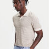 United Colors Of Benetton Тениска с яка и копчета 1094K301J Бежов Regular Fit за Мъже цена