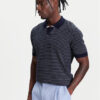 United Colors Of Benetton Тениска с яка и копчета 1094K301J Тъмносин Regular Fit за Мъже цена