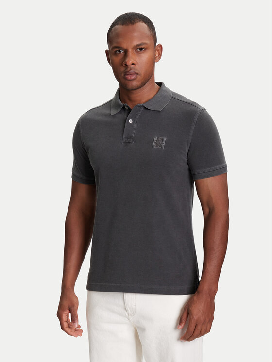 United Colors Of Benetton Тениска с яка и копчета 3089U302D Сив Regular Fit за Мъже цена