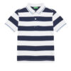 United Colors Of Benetton Тениска с яка и копчета 39QAC301T Тъмносин Regular Fit за Момчета цена