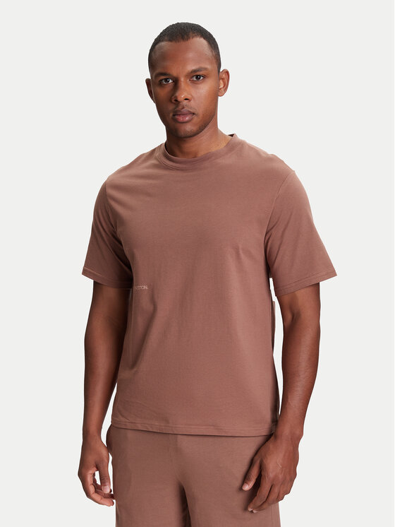 United Colors Of Benetton Тишърт 30964M01W Бежов Regular Fit за Мъже цена