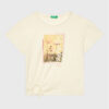 United Colors Of Benetton Тишърт 3096C10B4 Екрю Regular Fit за Момичета цена