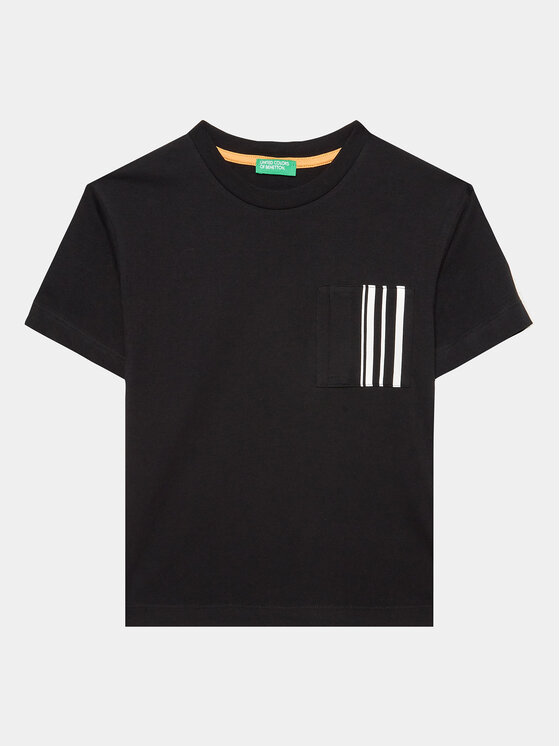 United Colors Of Benetton Тишърт 3096C10BK Черен Regular Fit за Момчета цена