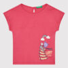 United Colors Of Benetton Тишърт 3096G102W Розов Regular Fit за Момичета цена