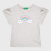 United Colors Of Benetton Тишърт 3096G107Z Сив Regular Fit за Момичета цена