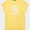 United Colors Of Benetton Тишърт 3096G1095 Жълт Regular Fit за Момичета цена