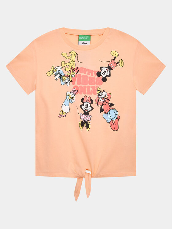 United Colors Of Benetton Тишърт 3096G10B1 Розов Regular Fit за Момичета цена