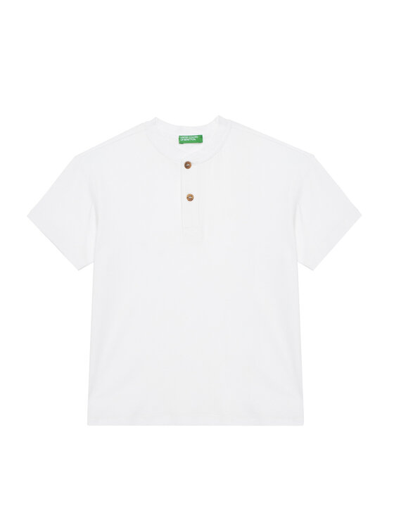 United Colors Of Benetton Тишърт 3F4JC10NN Бял Regular Fit за Момчета цена