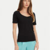United Colors Of Benetton Тишърт 3FJHD401P Черен Slim Fit за Жени цена