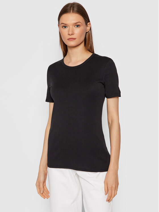United Colors Of Benetton Тишърт 3GA2E16A0 Черен Regular Fit за Жени цена
