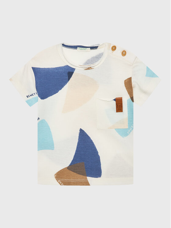 United Colors Of Benetton Тишърт 3HVDA102C Бял Regular Fit за Момчета цена