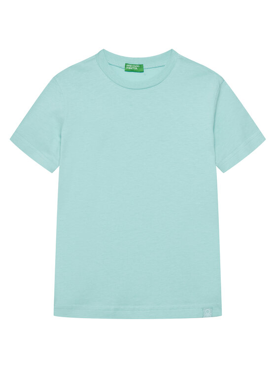 United Colors Of Benetton Тишърт 3I1XC109W Син Regular Fit за Момчета цена