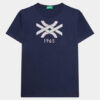 United Colors Of Benetton Тишърт 3I1XC10D1 Тъмносин Regular Fit за Момичета цена