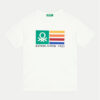 United Colors Of Benetton Тишърт 3I1XC10JL Бял Regular Fit за Момчета цена