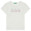 United Colors Of Benetton Тишърт 3I1XC10MZ Бял Regular Fit цвят на ниска цена