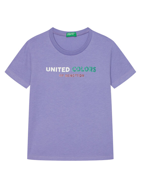 United Colors Of Benetton Тишърт 3I1XC10MZ Виолетов Regular Fit за Момичета цена