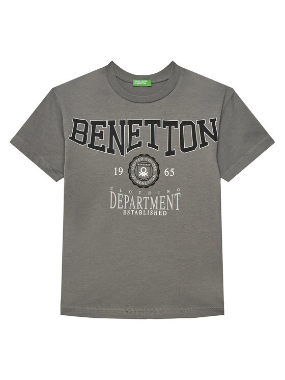 United Colors Of Benetton Тишърт 3I1XC10N3 Сив Regular Fit за Момчета цена