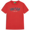 United Colors Of Benetton Тишърт 3I1XC10N3 Червен Regular Fit цвят на ниска цена
