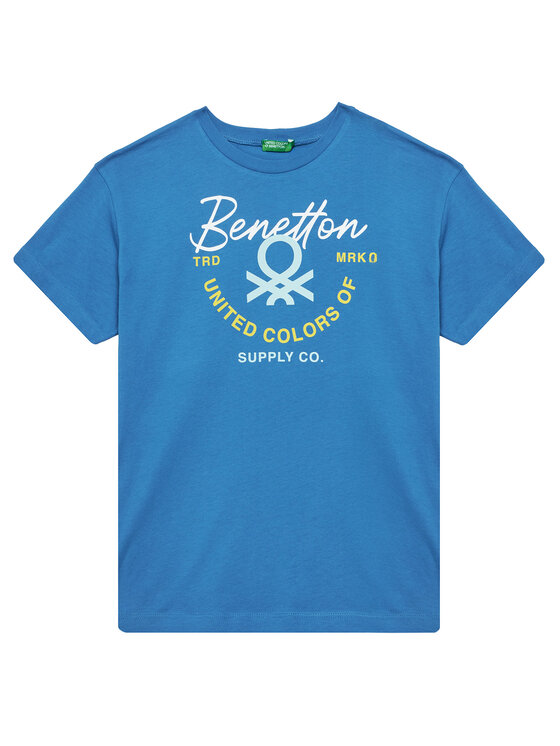 United Colors Of Benetton Тишърт 3I1XC10OO Син Regular Fit за Момчета цена