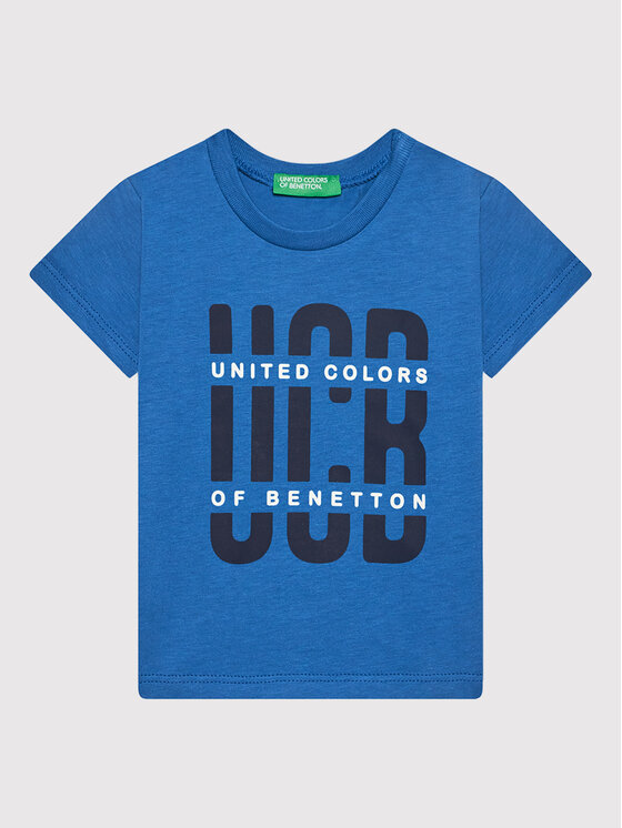 United Colors Of Benetton Тишърт 3I1XG100G Син Regular Fit за Момчета цена