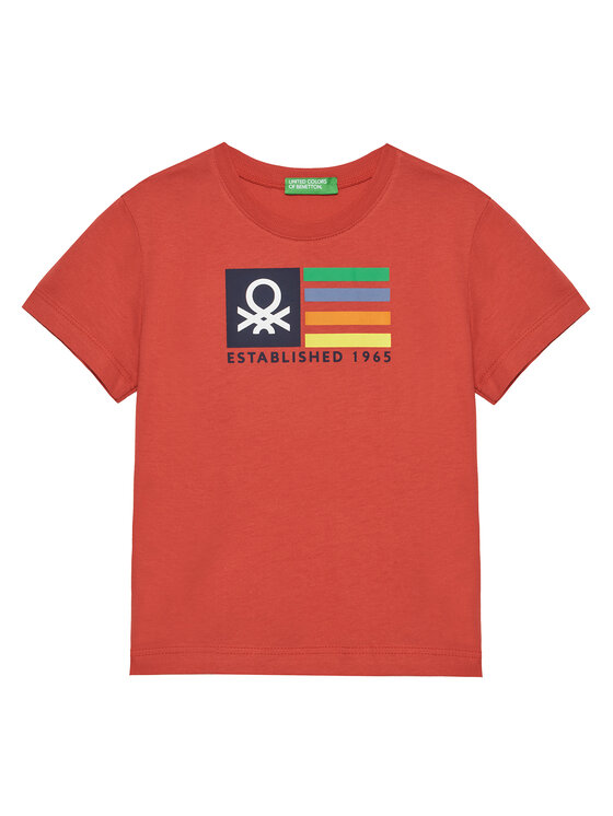 United Colors Of Benetton Тишърт 3I1XG10HT Червен Regular Fit за Момчета цена