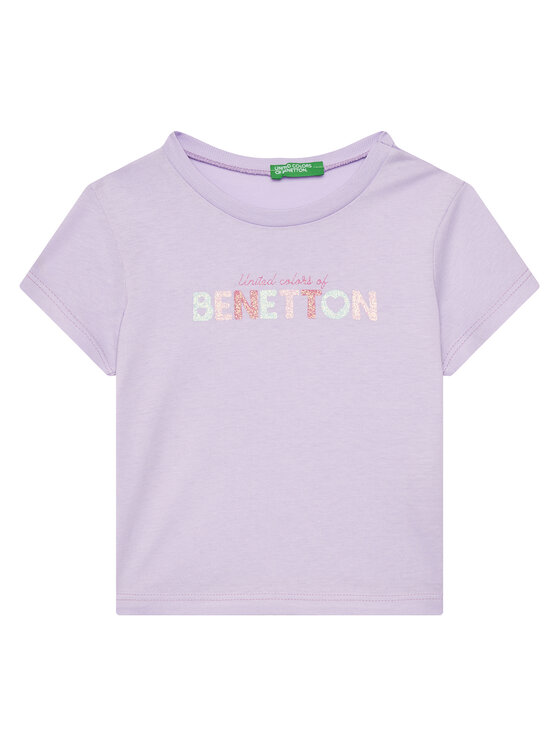 United Colors Of Benetton Тишърт 3I1XG10HU Виолетов Regular Fit за Момичета цена