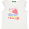 United Colors Of Benetton Тишърт 3I1XG10JK Бял Regular Fit за Момичета цена