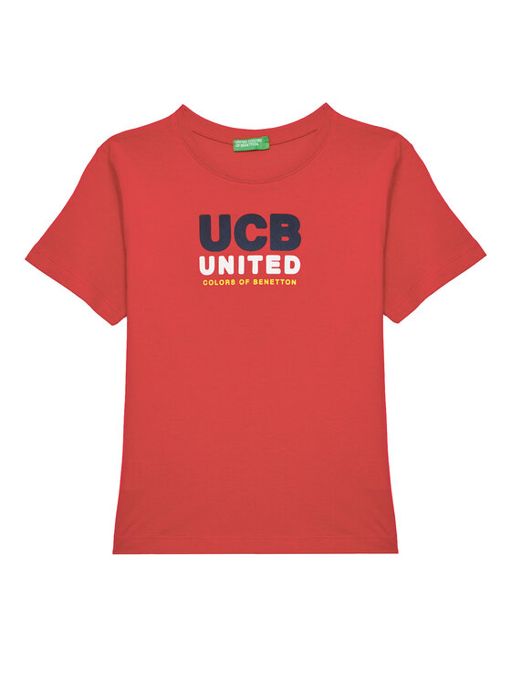United Colors Of Benetton Тишърт 3I1XG10JO Червен Regular Fit за Момчета цена